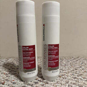 NEW Lot of 2 Goldwell Dual Senses Color Extra Rich Fade Stop Shampoo 10.1 oz